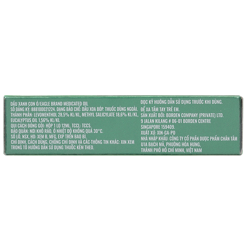 Dầu gió xanh Con Ó chai 24ml - 65